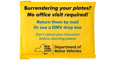 Surrender License PlatesCancel Registration. . Dmv ny surrender plates